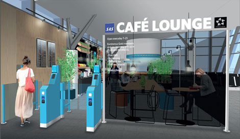 SAS откроет свою сеть Cafe Lounge в аэропортах Норвегии весной