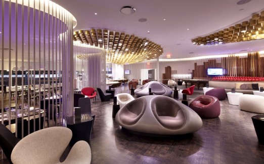 Самые шикарные вип залы мира, Virgin Atlantic Clubhouse,  в аэропорте им. Джона  Кеннеди, Нью-Йорк