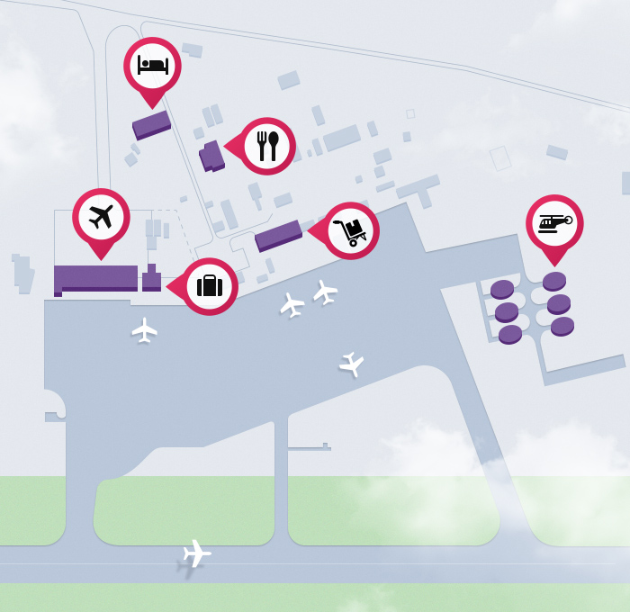 Схема ВИП-залов аэропорта Махачкалы